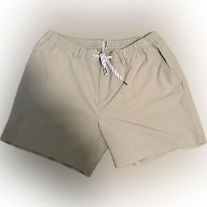 Chubbies Khaki Casual Shorts Men’s XXL | 6” Inseam Regular Fit Elastic Waist